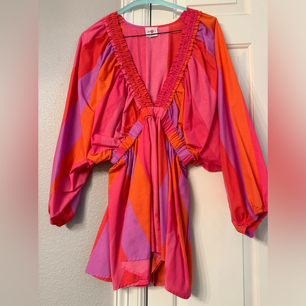 BuddyLove Plunge Neck Romper / Candy Paint